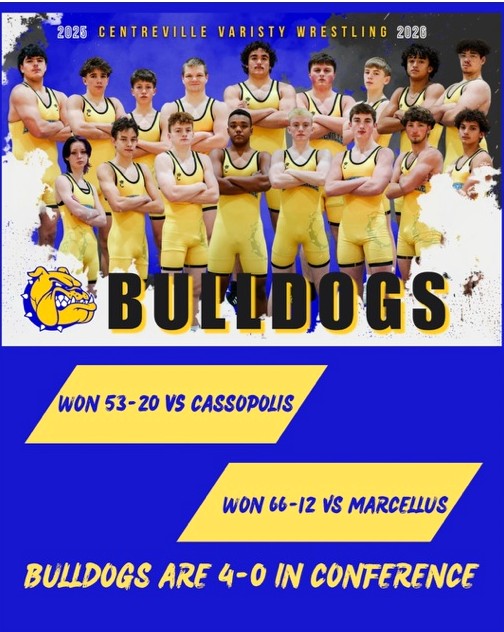 Centreville wrestlers 2-0 at own quad